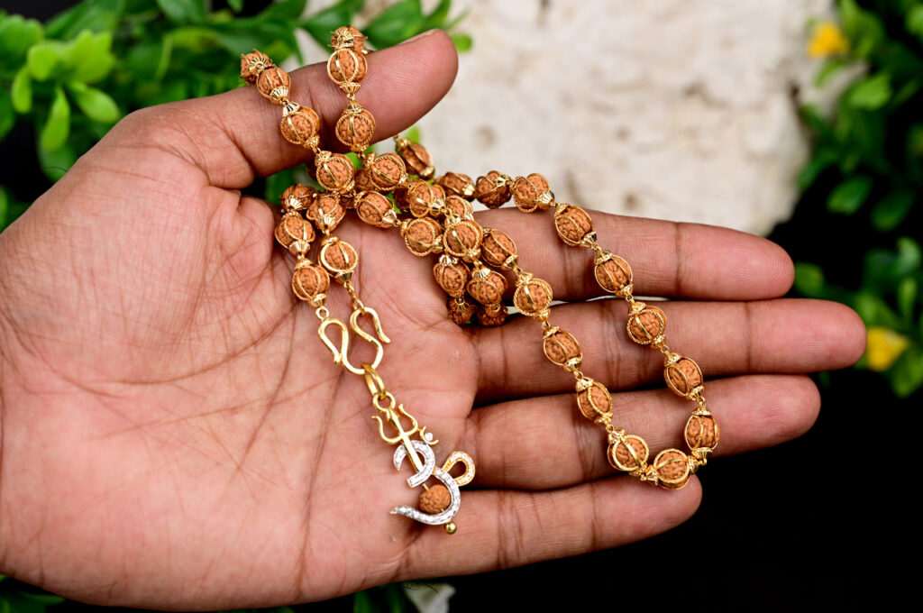 Gold-rudraksha
